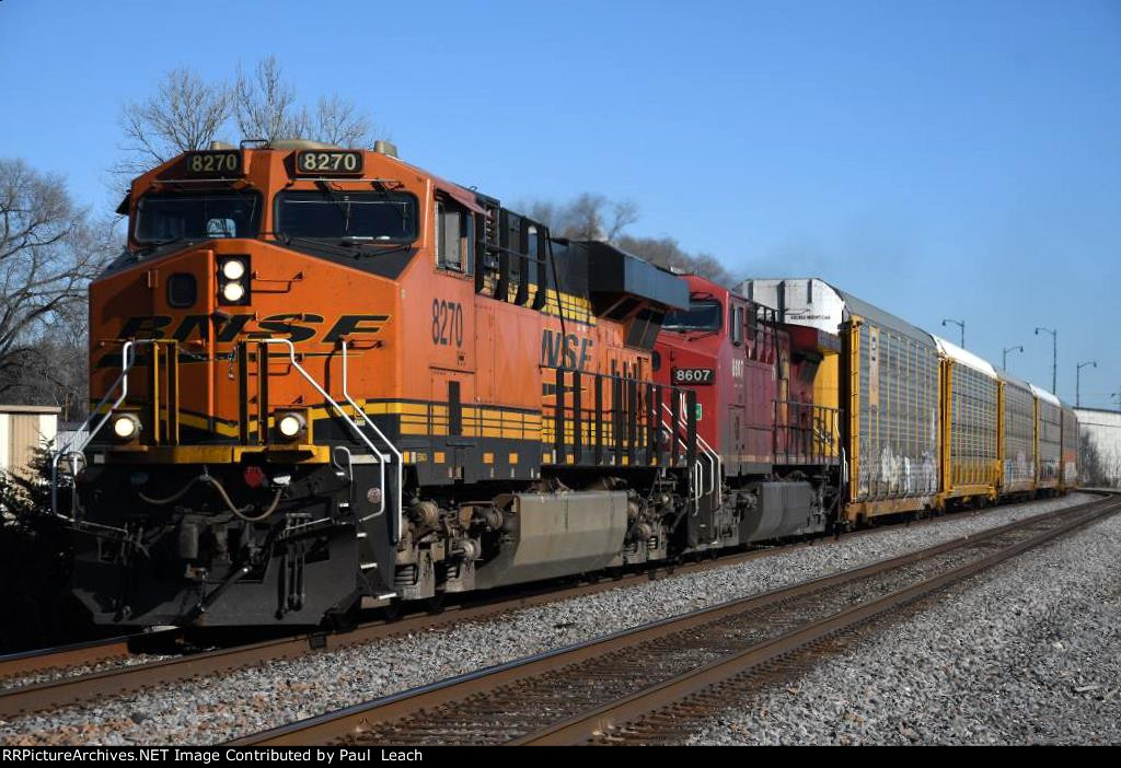 Vehicle train rolls west
